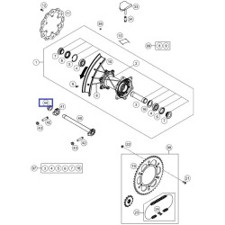 61010086000  Hexagon Nut M25x1,5 KTM SX/SX-F '13-'22