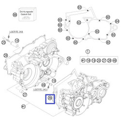 731B17045  Centauro Clutch Cover Gsket KTM EXC-SX-250 2-stroke '04-'16