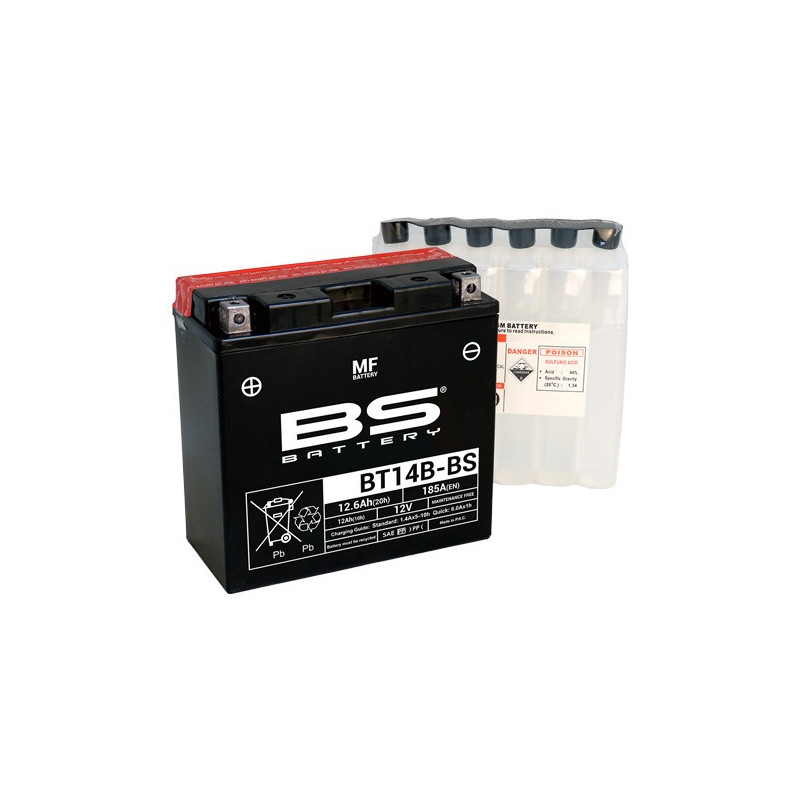 BT14BBS   BS Μπαταρία YT14B-BS  Yamaha Fazer-1000 FJR-1300 XJR-1300