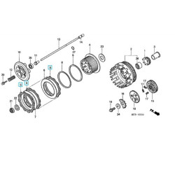 22201MBBSET  Clutch Friction Disks Set Honda XL-1000V Varadero '99-'02 
