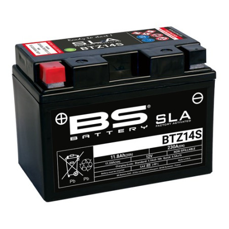 BTZ14S-SLA  BS Battery YTZ14-S Honda XL-700V Transalp CB-1300