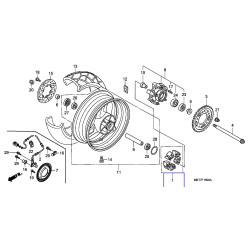 514-11-120   Rear Wheel Damper Set Honda XL-1000V Varadero 