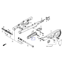 52170MAK000  Γλύστρα Αλυσίδας Honda FMX-650  SLR-650