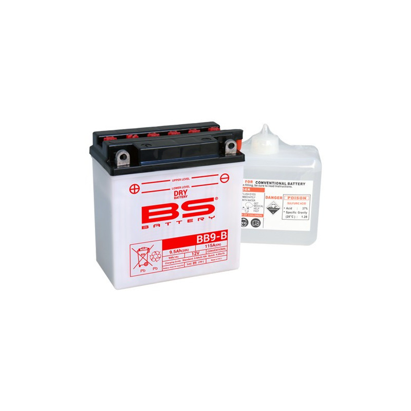 BB9B   BS Battery YB9-B Gillera Runner-125/180 2T