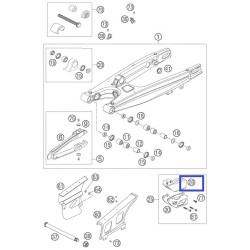 8451200001  Polisport Chain Guide Rear  KTM EXC '98-'07 SX '98-'06