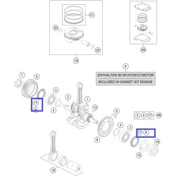 0760355070   Τσιμούχα Στροφάλου KTM Duke-690 Enduro-690 '08-'20
