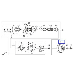 22101X06000   Housing Clutch SYM HD-200  Joyride-200
