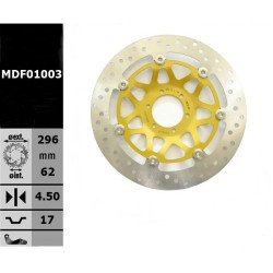 203-12-250  MTX Front Brake Disc Honda VFR 800 '98-'09