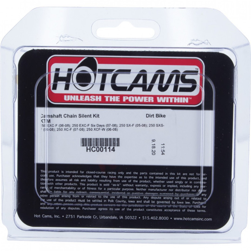 HC00114  Hot Cams Timing Chain Iwis 108 Rolls KTM EXC-F '06-'08