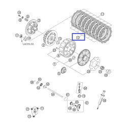 54832012100  Δίσκοι Συμπλέκτη Μεταλλικοί Σετ KTM EXC-250 '04-'12