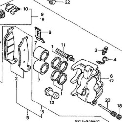 06431MA3405 Honda Τσιμούχες Εμβόλων Εμ. Φρένου XRV/XLV/Hornet