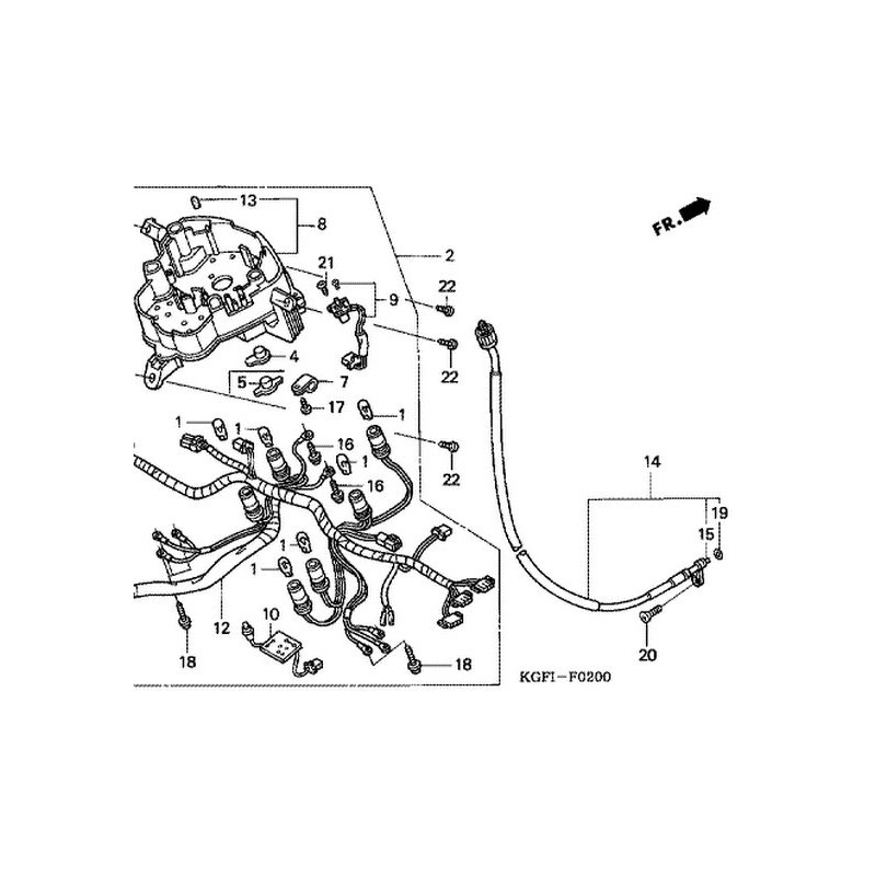 44830KGF900 Ντίζα Κοντέρ Honda NES-150 PES-150