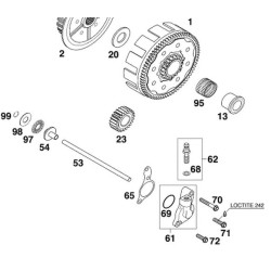 50332061044  KTM EXC-125-200 & LC-4 Clutch Cylinder Cpl.