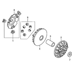 22123KWN640 Honda PCX-125 Μπίλιες Φυγοκεντρικού