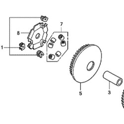 22110GFM960  Μπιλιοθήκη Εμπρ.Φυγοκεντρικού Honda NHX-110 Lead 