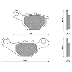 37-105202 Prox Εμπρόσθια Τακάκια Kawasaki KLX 125 KMX 125