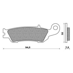 37-105802 ProX Front Brake Pads Yamaha YZ 125-250 YZ-F 250-450