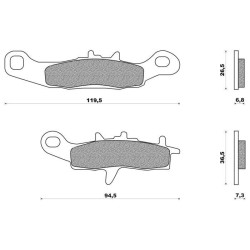 37-106202 ProX Εμπρόσθια Τακάκια Kawasaki KX 80-85-100 KL 250 KLX 250