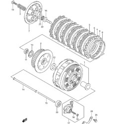 2144129F20 Suzuki DL-650 Plate, Clutch Drive Fiber 