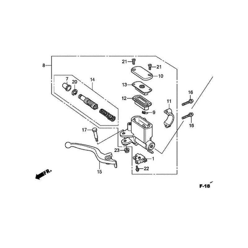 53175KWN900 Honda PCX-125 Lever R Steering Hanlde