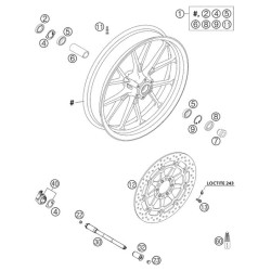 58709060000  Front Brake Disc KTM Duke-640 '03