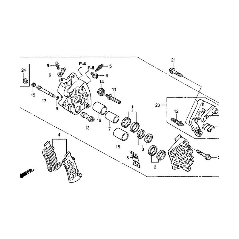 06455MAT006  Brake Pads Fr. Honda CBR-1100XX Blackbird 