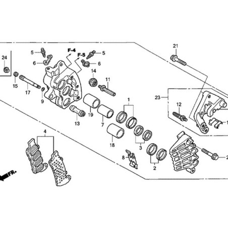 06455MATE22 Τακάκια Εμπρός Honda CBR-1100XX Blackbird