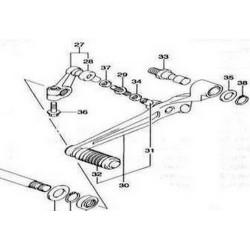 2560027G00 Πετάλ Ταχυτήτων Suzuki DL-650 V-Strom