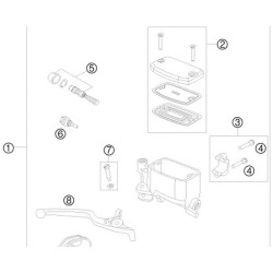 60013008000  Hand Brake Cylinder Repair Kit KTM Adventure-950/990