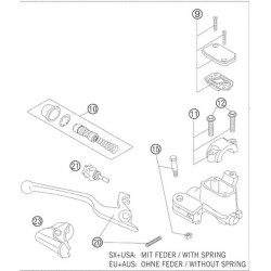 54813008000  Hand Brake Cylinder Repair Kit 10mm Piston KTM SX '05