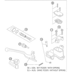 54813008100 Hand Brake Cylinder Repair Kit 10mm Piston KTM EXC '05