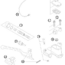 54813008300 Hand Brake Cylinder Repair Kit 9mm Piston KTM EXC/SX/SXF '09