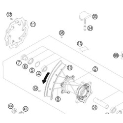 77310060000  Δισκόπλακα Οπίσθια KTM EXC/SXF '07-'11
