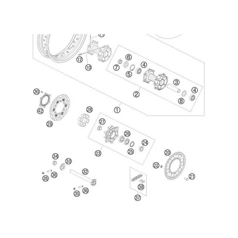 60110060000 Δισκόπλακα Οπίσθια KTM Adventure-990