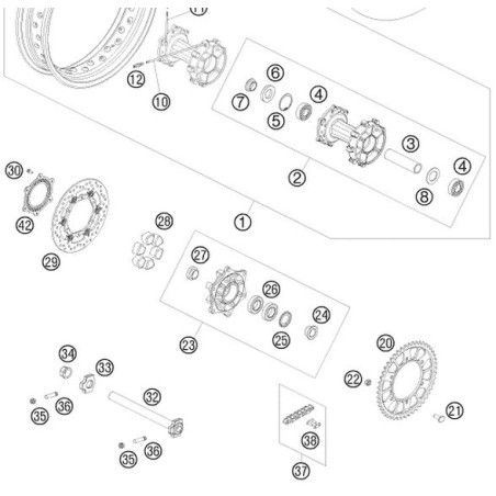 60110060000 Δισκόπλακα Οπίσθια KTM Adventure-990