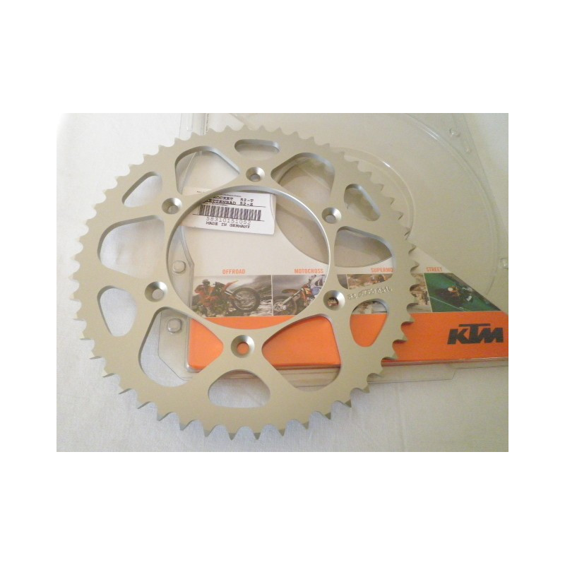 58310151052  Γρανάζι Οπίσθιο Αλουμινίου 52T KTM EXC-SX 