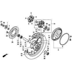 91252MC4003  Τσιμούχα Τροχού 28x47.2x7 Honda XRV-XLV-VT