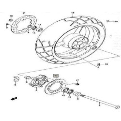 6451127G00  Rear Sprocket Suzuki DL-650 V-Strom