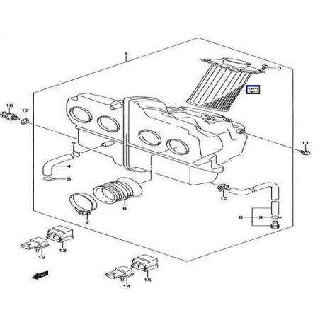 1378042F00  Φίλτρο Αέρος Suzuki GSX-1400