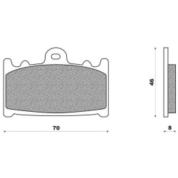 FDB574ST  Ferodo Front Brake Pads Suzuki GSF-650/1250 GSXR-600/750 SV-1000