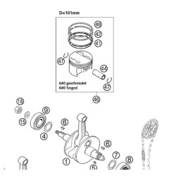 58430032000 Piston Ring (L-Ring) KTM LC4-640