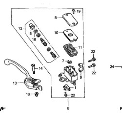 53170MBW006 Honda Hand Brake Lever CBR-600F '99-'06