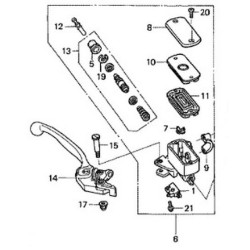 53170MATE01 Honda Hand Brake Lever XL-1000V Varadero CBR-1100XX Blackbird