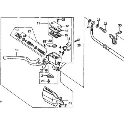 53175MM9006  Honda Hand Brake Lever XL-600V Transalp '88-'93