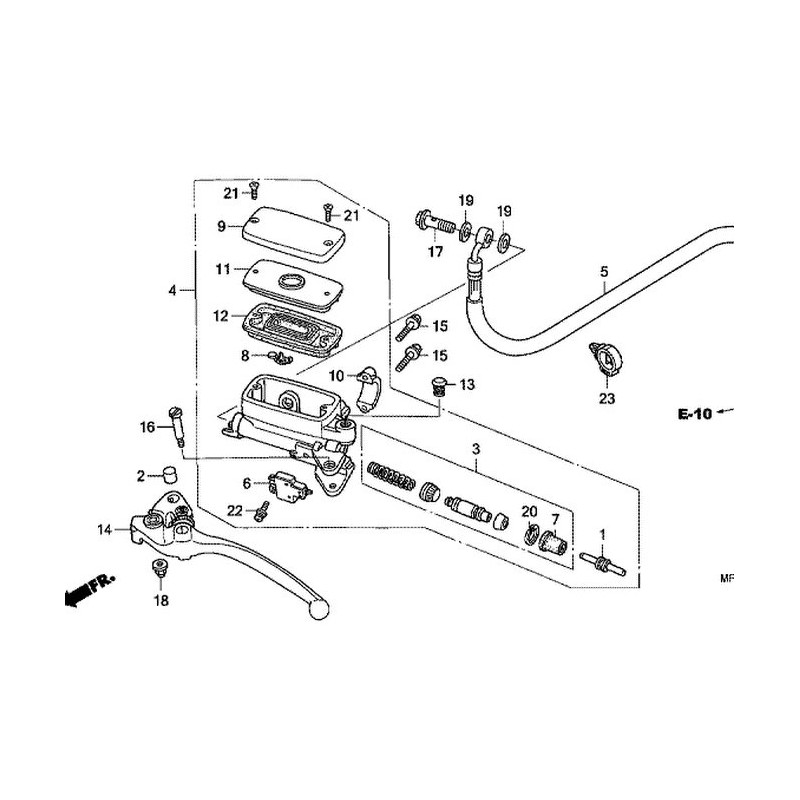 53180MZ1792  Honda Clutch Lever CBR-1100XX CBF-1000