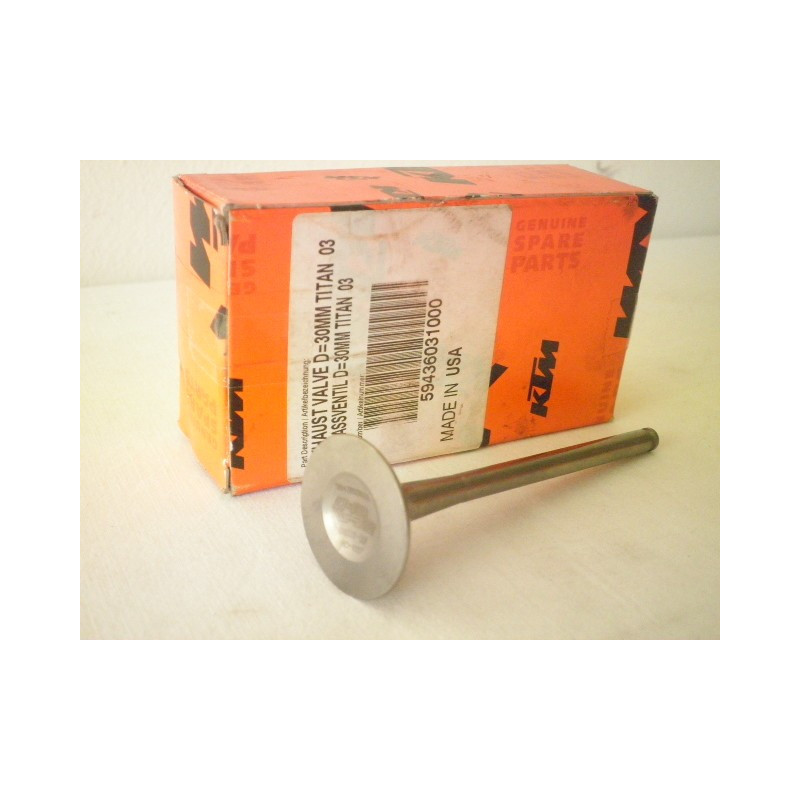 59436031000  Βαλβίδα Εξαγωγής Τιτανίου KTM SX-450  '03-'06