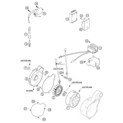 58430040000  KTM Ignition Cover Gasket LC-4