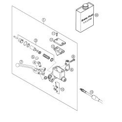 58713001000 KTM Handbrake Cylinder Duke 640