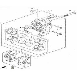 5910047890  Front Brake Pads Suzuki GSXR-1000 '09-'11