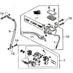 45105APA000A  Front Brake Pads Sym Symphony-50-125-150
